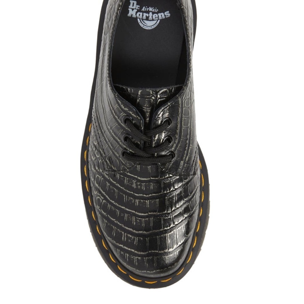 {Dr. martens} 1461 Quad croc print platform derby - Picture 4 of 5